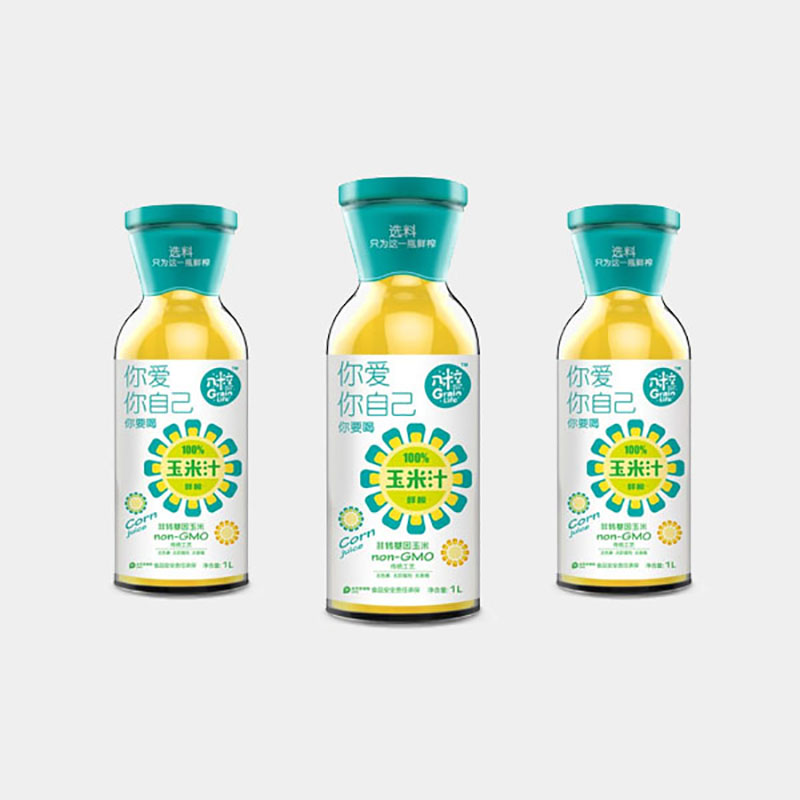 幾粒鮮榨玉米汁包裝設計